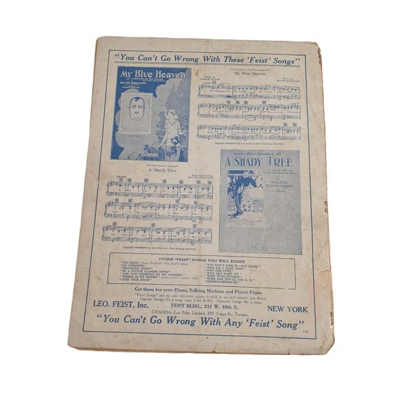 Vintage Sheet Music My Ohio Home 1927 Piano Voice Ukulele Ballad Easy Listening - Picture 2 of 5